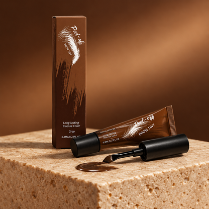 BrowTint slupovací barva na obočí – tuba se štětečkem a krabička
